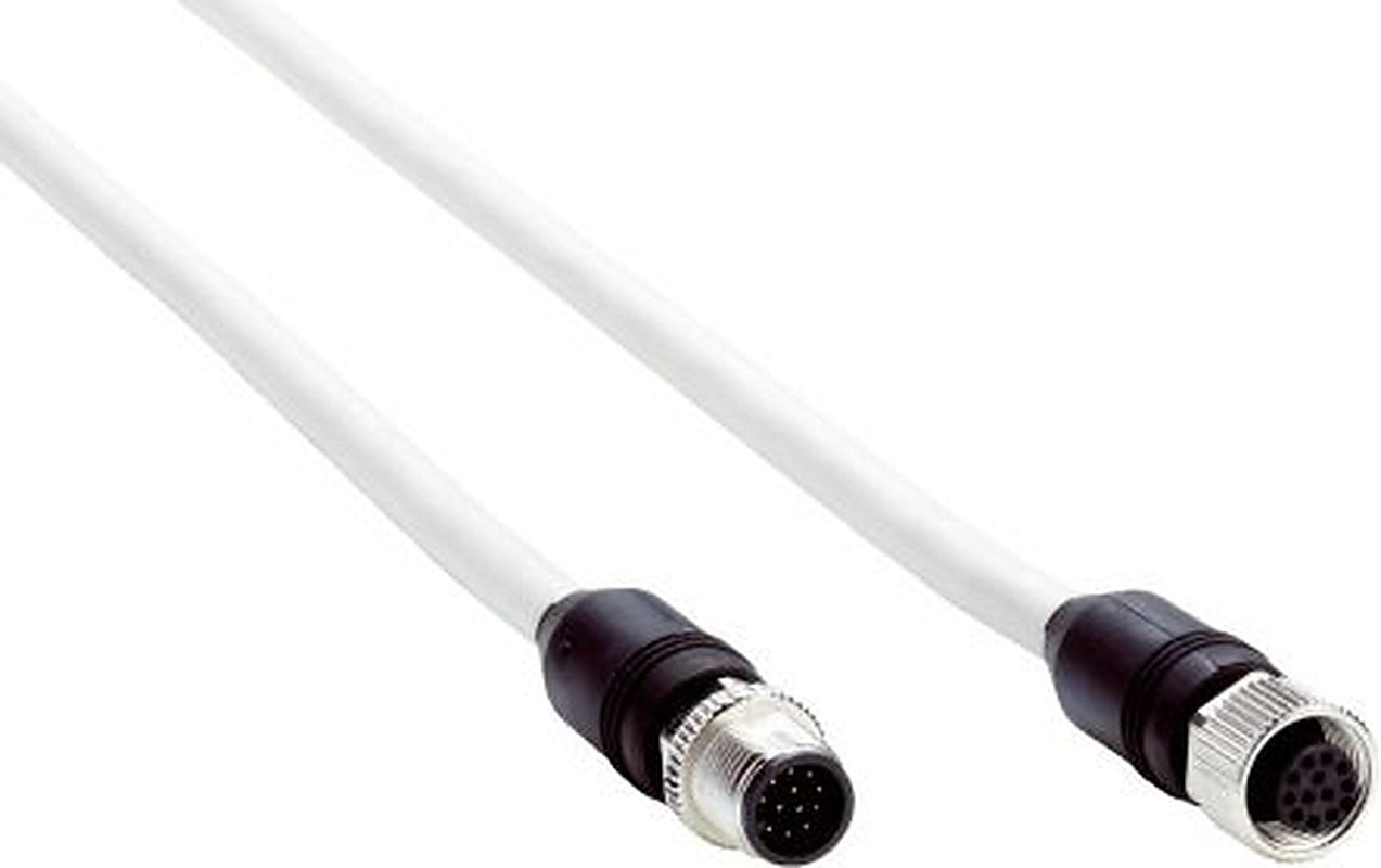 SICK Female 12 way Straight to Male 8 way Straight Connector Cable, 5 m