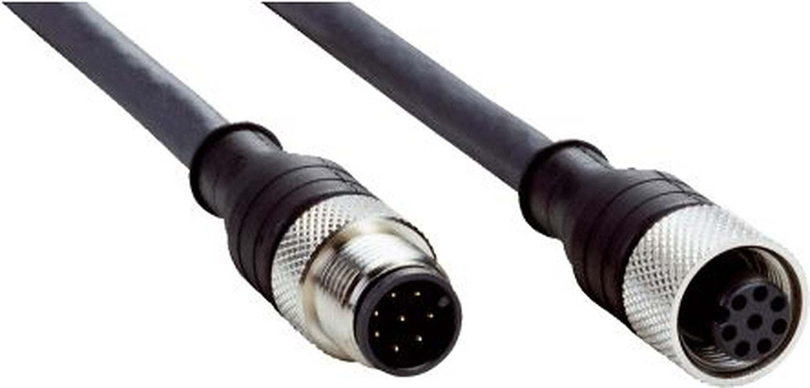 SICK Female 5 way Straight to Male 8 way Straight Connector Cable, 20 m
