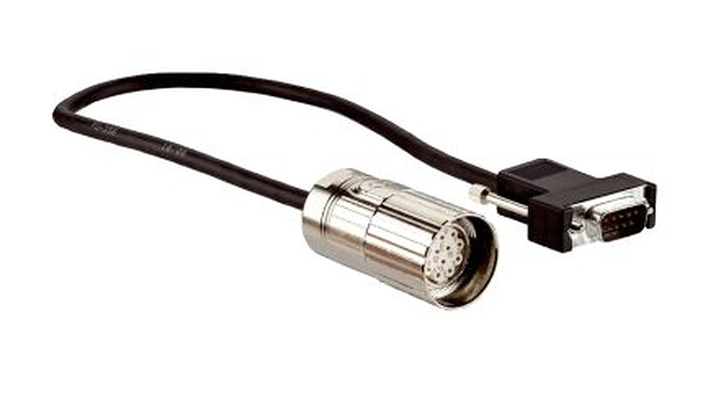 SICK Female 12 way M23, Straight to Male 8 way D-Sub 9-Pin Connector Cable, 500 mm