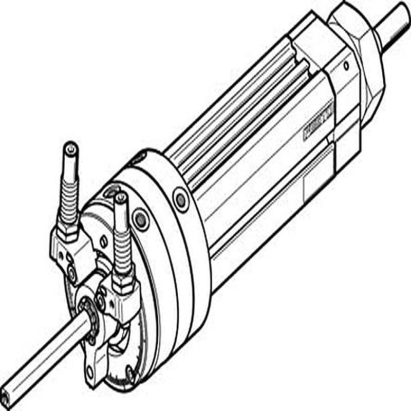 Festo DSL Series 8 bar Double Acting Action Pneumatic Rotary Actuator, 40 mm Bore, 240 °