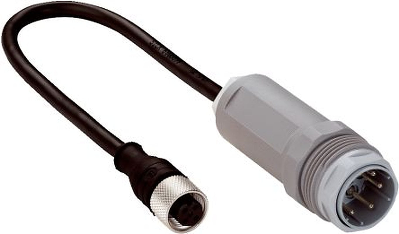 SICK Female 5 way Straight to Male 8 way M12 Connector Cable, 250 mm