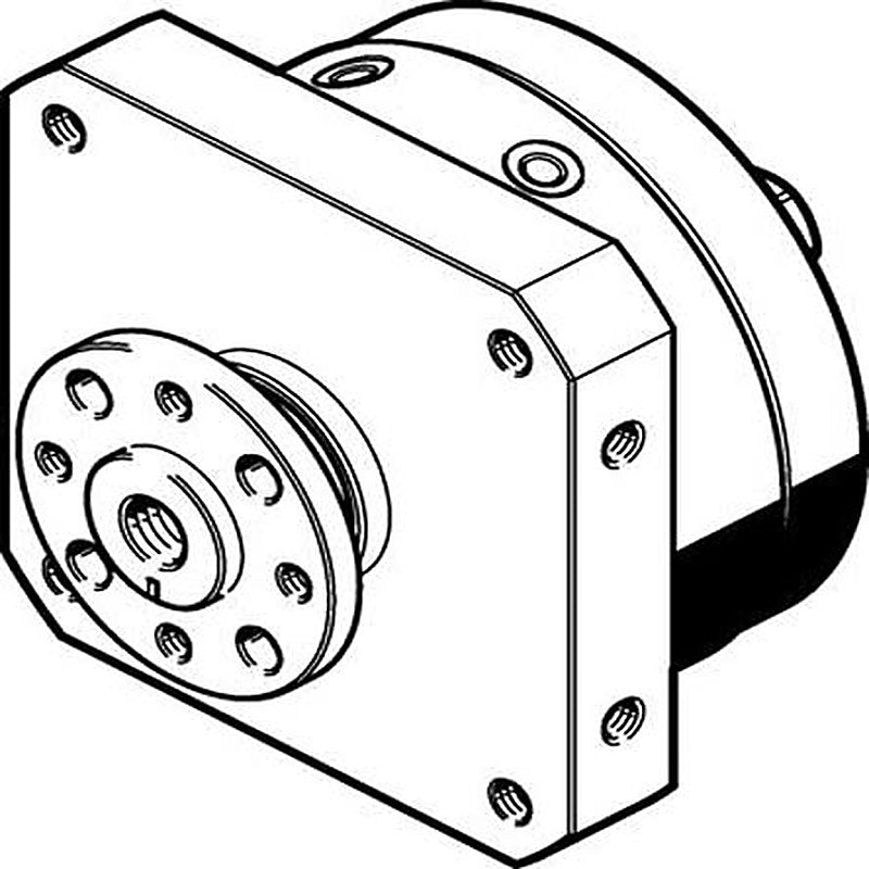 Festo DSM Series 10 bar Double Acting Action Pneumatic Rotary Actuator, 12 mm Bore, 270 °