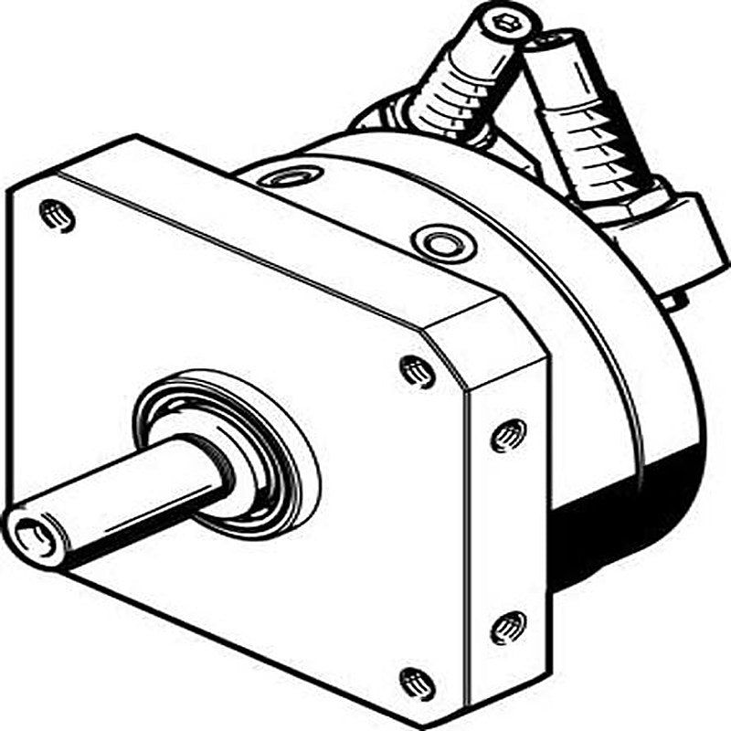 Festo DSM Series 10 bar Double Acting Action Pneumatic Rotary Actuator, 16 mm Bore, 246 °