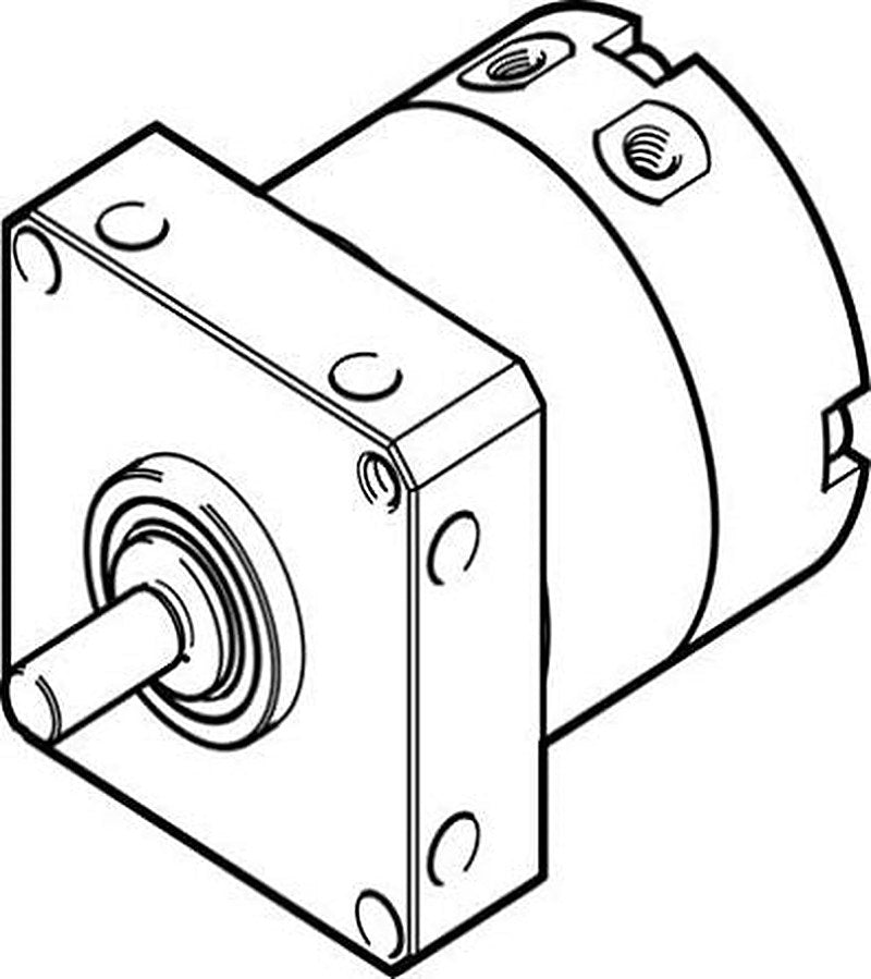 Festo 8 bar Double Acting Action Pneumatic Rotary Actuator, 10 mm Bore, 90 °
