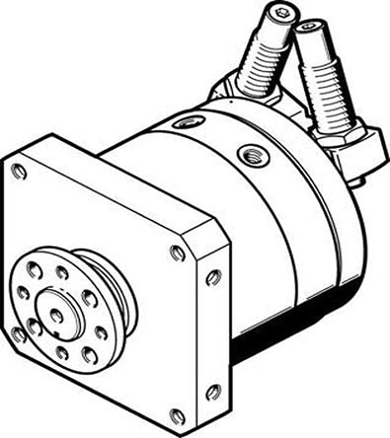 Festo 10 bar Double Acting Action Pneumatic Rotary Actuator, 40 mm Bore, 240 °
