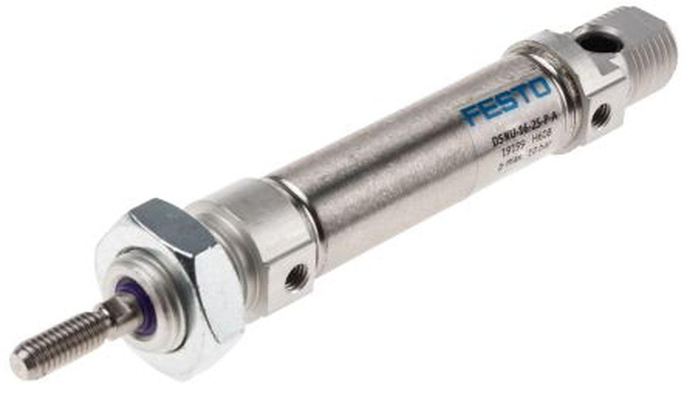 Festo 25 mm Pneumatic Cylinder - 19199 DSNU Series, Double Acting Acting