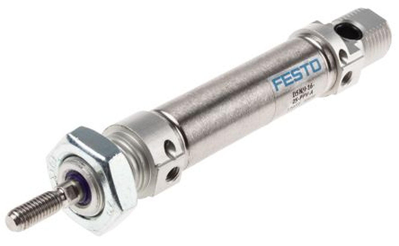 Festo 500 mm Pneumatic Cylinder - 33973 DSNU Series, Double Acting Acting