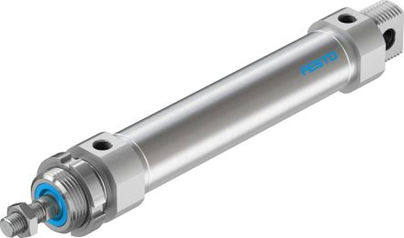 Festo 125 mm Pneumatic Piston Rod Cylinder - 195985 DSNU Series, Double Acting Acting