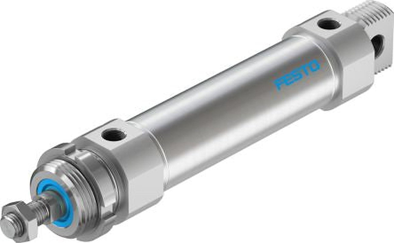Festo 100 mm Pneumatic Piston Rod Cylinder - 196034 DSNU-40-100-PPV-A Series, Double Acting Acting