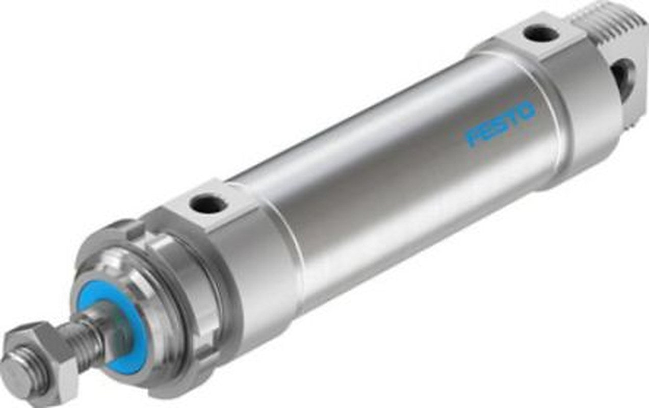 Festo 100 mm Pneumatic Roundline Cylinder - 196004 DSNU-50-100-P-A Series, Double Acting Acting