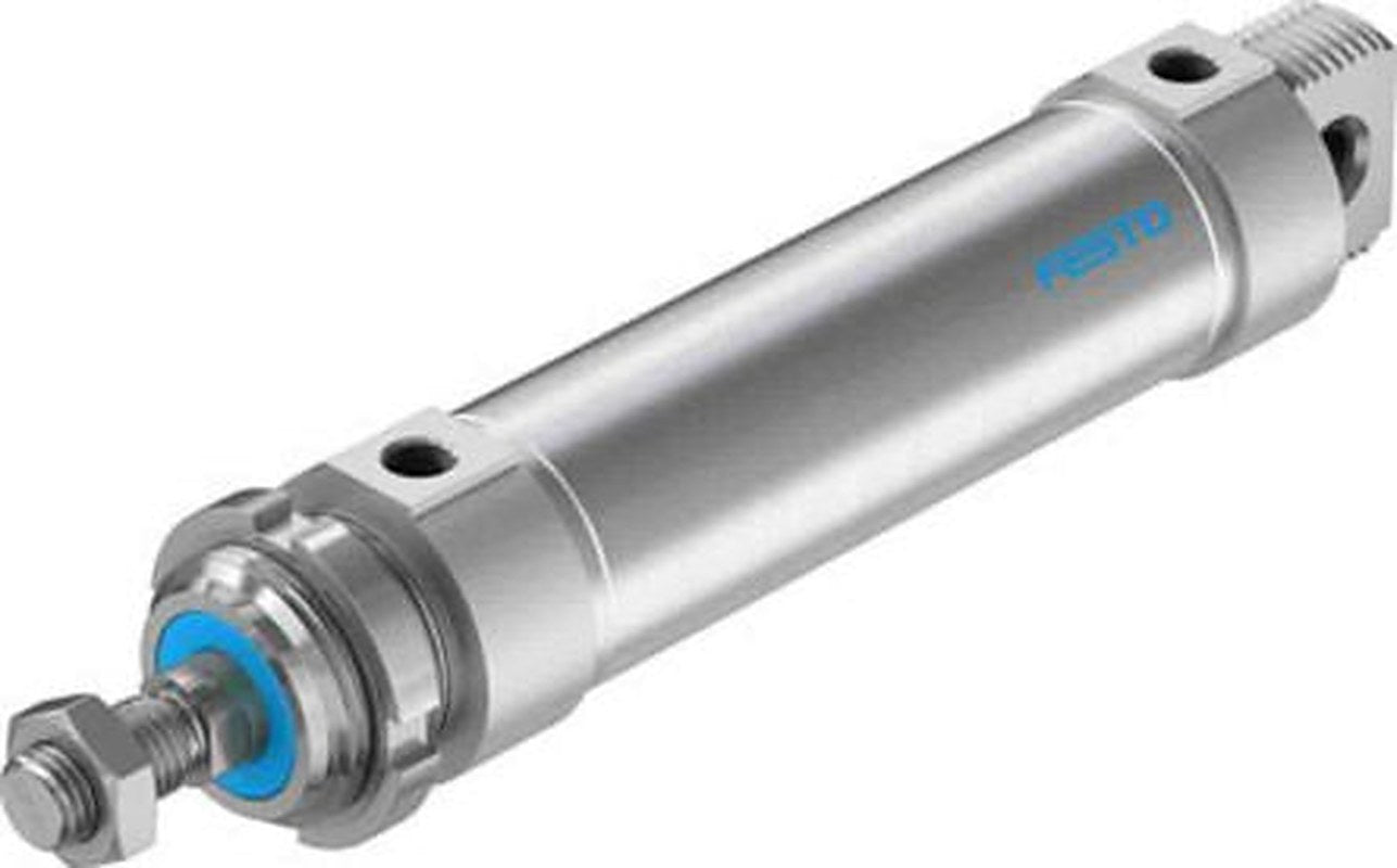 Festo 125 mm Pneumatic Piston Rod Cylinder - 196005 DSNU Series, Double Acting Acting