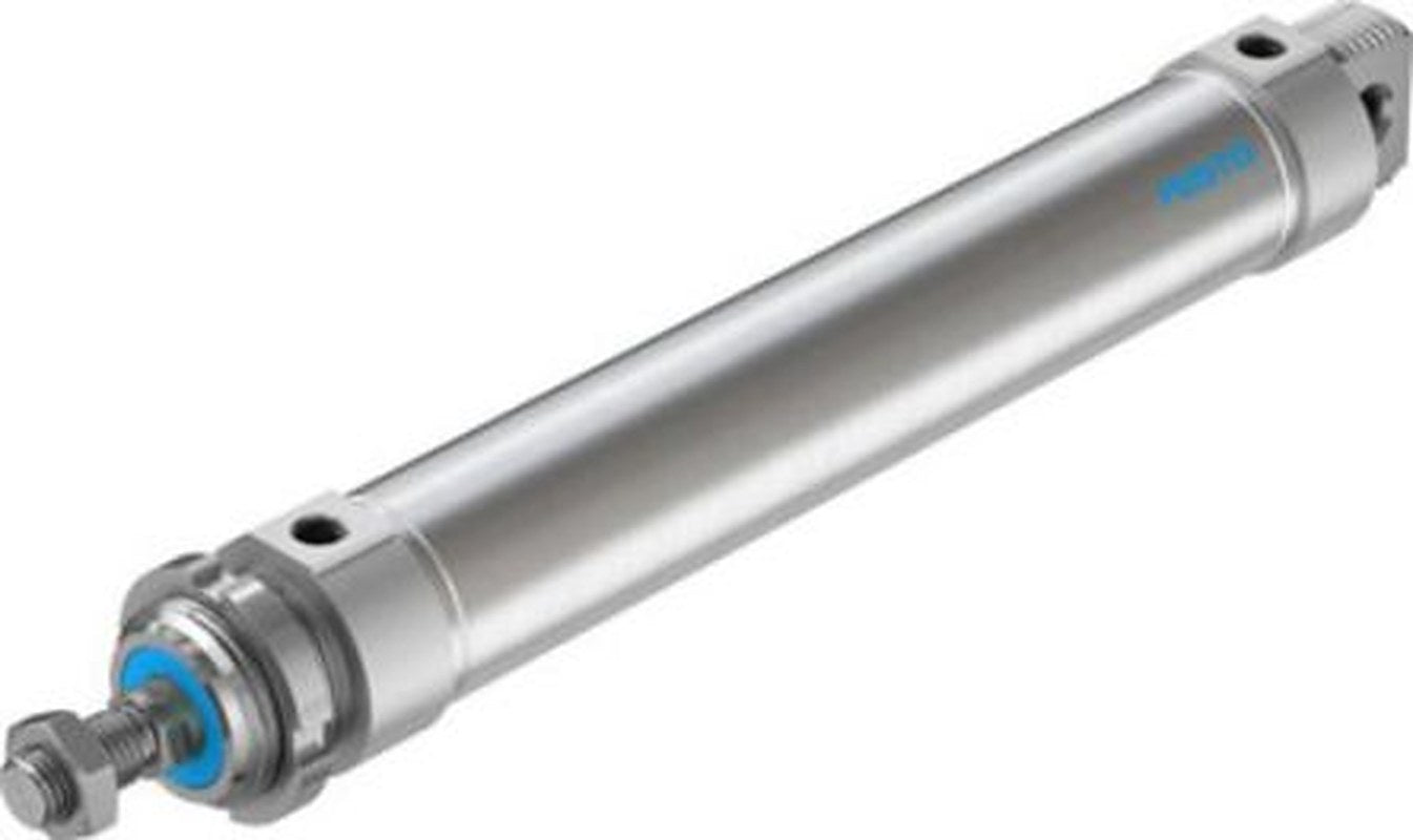 Festo 250 mm Pneumatic Roundline Cylinder - 196048 DSNU-50-250-PPV-A Series, Double Acting Acting