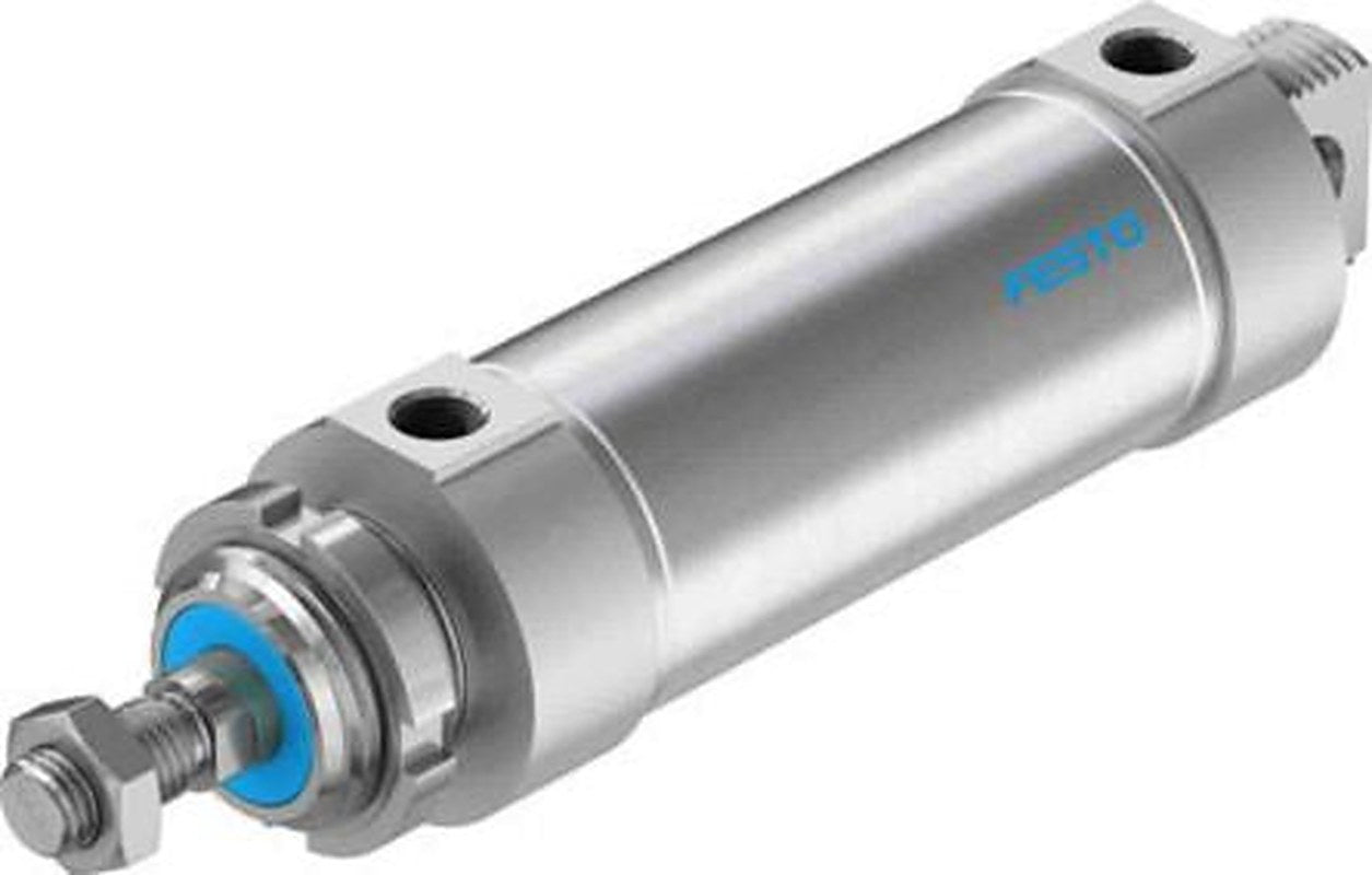 Festo 100 mm Pneumatic Piston Rod Cylinder - 196014 DSNU-63-100-P-A Series, Double Acting Acting