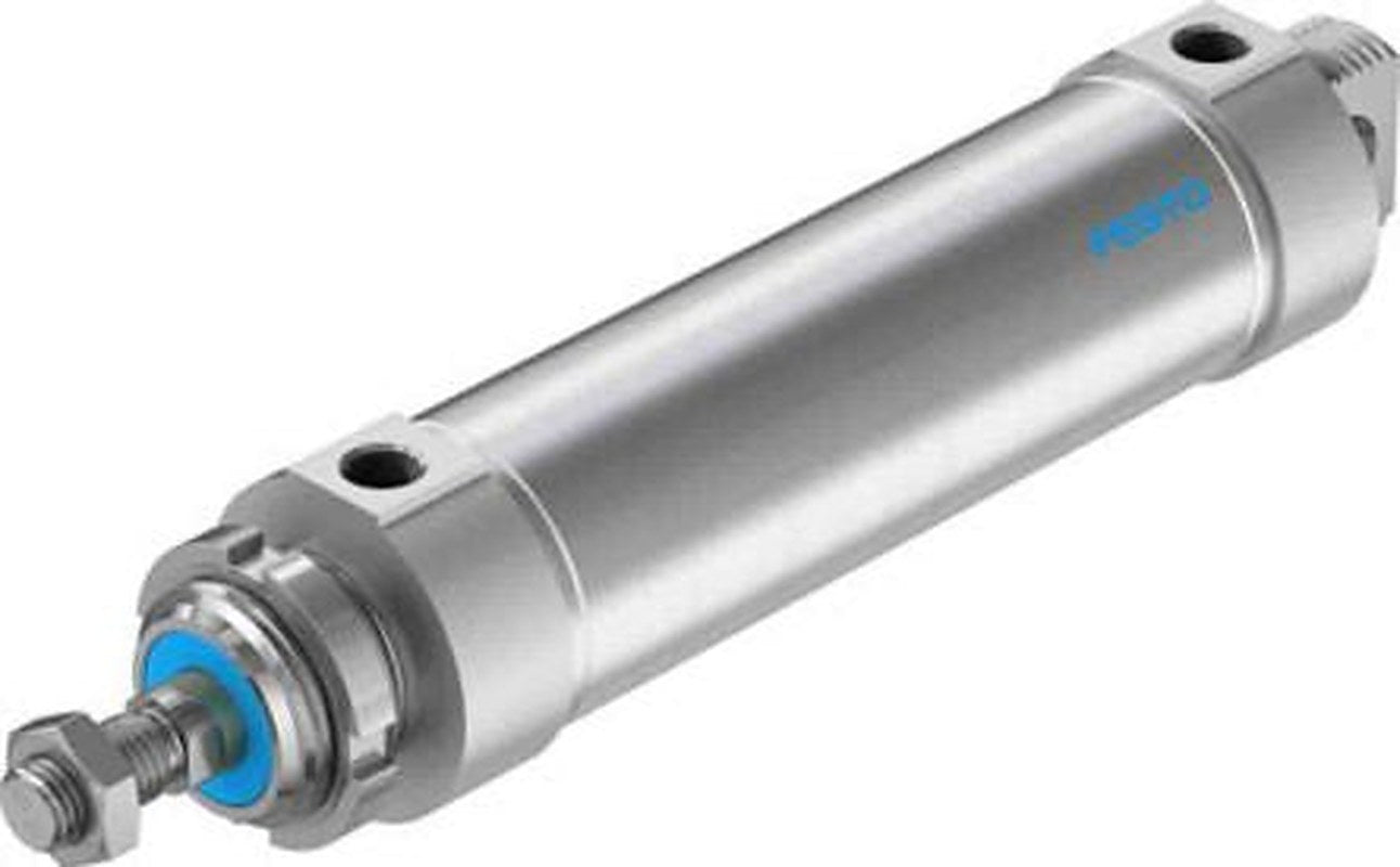 Festo 160 mm Pneumatic Piston Rod Cylinder - 196016 DSNU-63-160-P-A Series, Double Acting Acting
