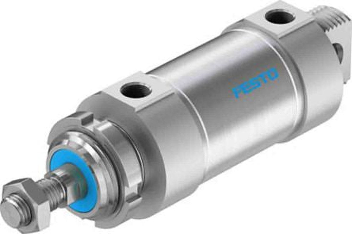 Festo 40 mm Pneumatic Piston Rod Cylinder - 196011 DSNU-63-40-P-A Series, Double Acting Acting