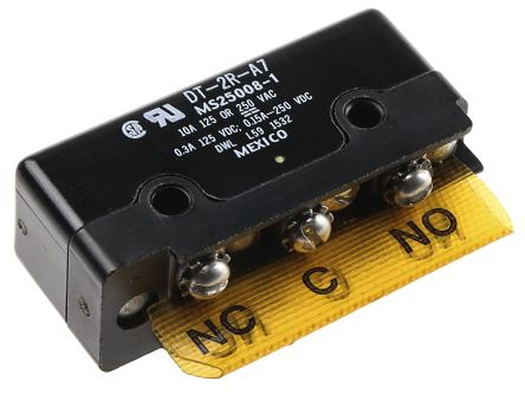 Honeywell Pin Plunger Micro Switch, Screw Terminal, 10A, 250 V ac, DPDT