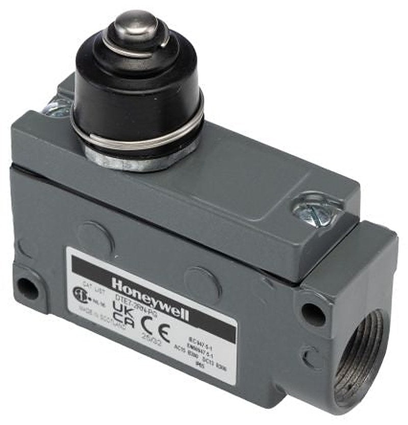 Honeywell E7 Series Pin Plunger Limit Switch, SPDT, IP65, Die Cast Zinc Housing, 240V ac, 10A