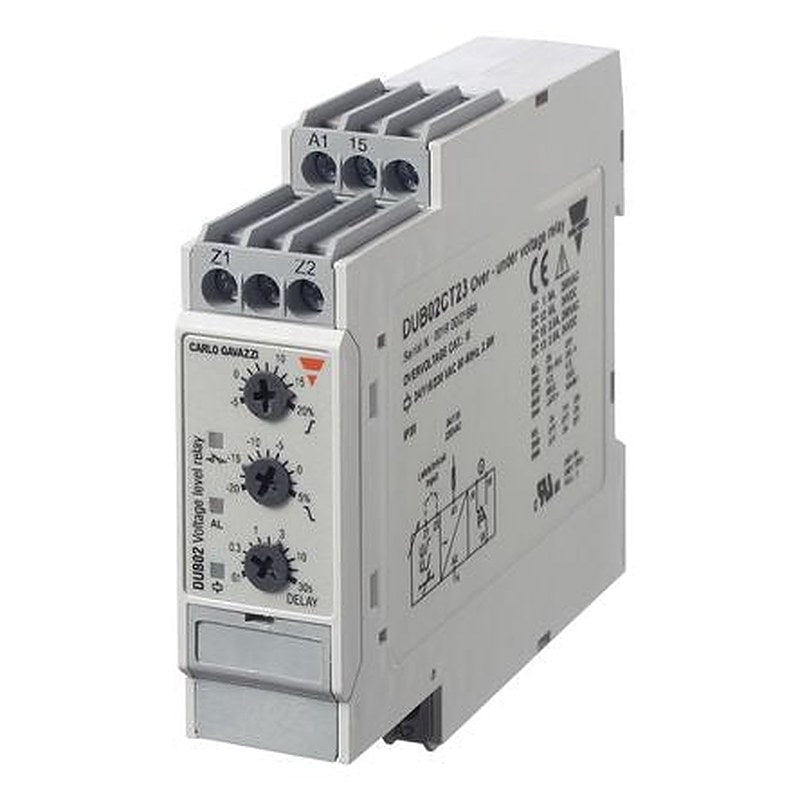 Carlo Gavazzi Monitoring Relay, 1 Phase, SPDT, DIN Rail
