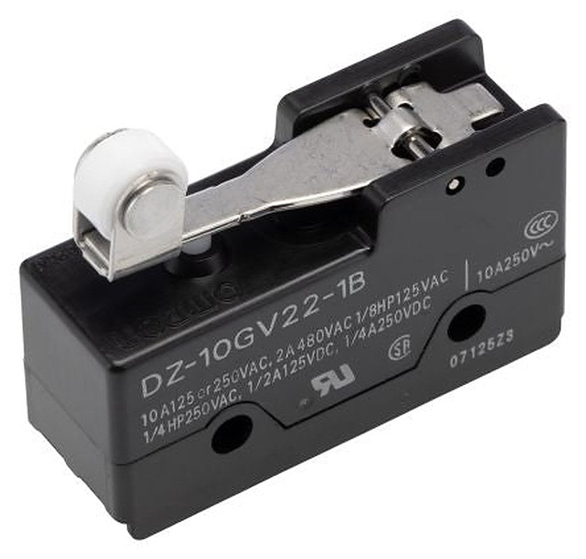 Omron DZ Series Lever Limit Switch, DPDT, IP00, 250V ac, 10A