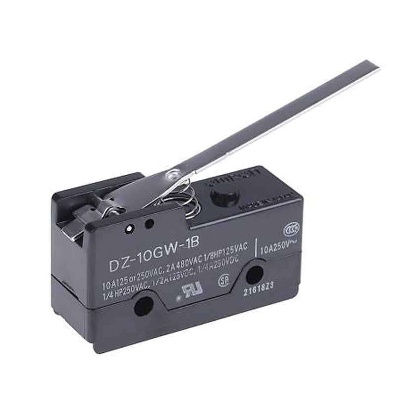 Omron DZ Series Lever Limit Switch, DPDT, IP00, 250V ac, 10A