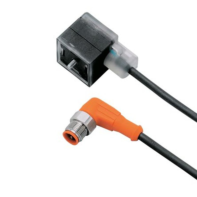 ifm electronic Male 1 way Right Angle to Female 1 way Valve Connector Sensor Actuator Cable, 300 mm