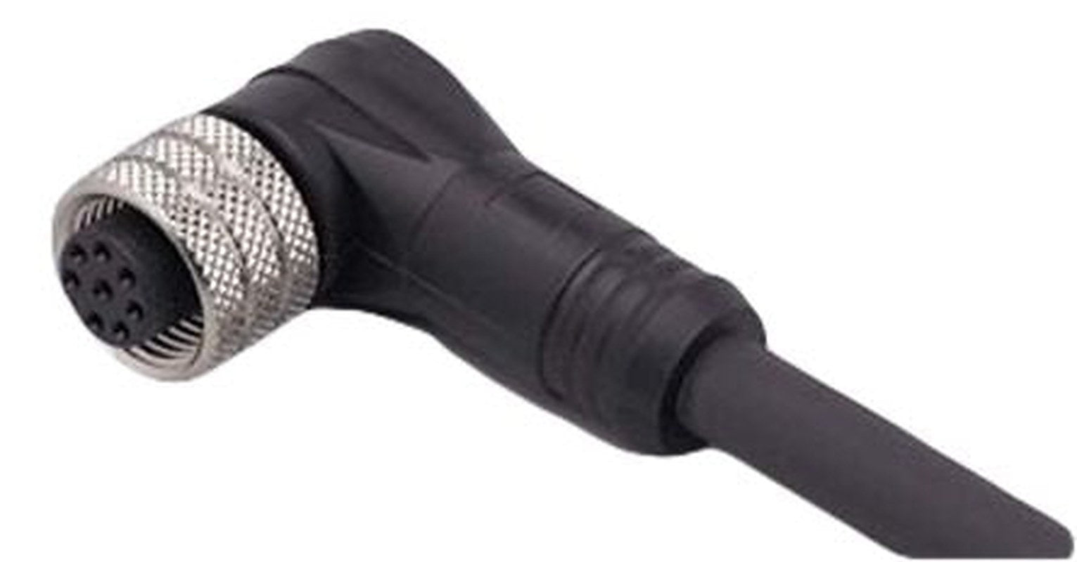 ifm electronic Female 8 way Right Angle to 8 way Unterminated Sensor Actuator Cable, 2 m