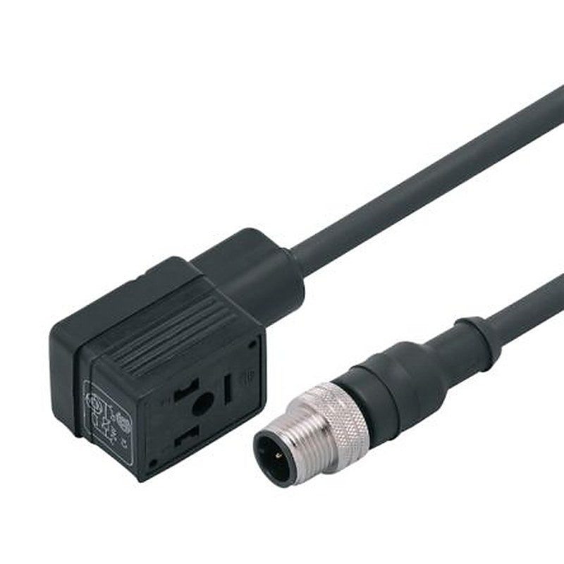 ifm electronic Male 1 way Straight to Female 1 way Valve Connector Actuator/Sensor Cable, 2 m