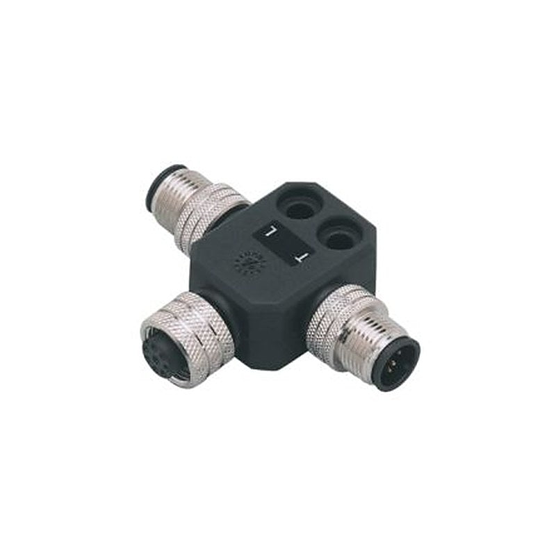 ifm electronic Side Entry, Top Entry Circular Connector Adapter 2 M12 1 M12 Female
