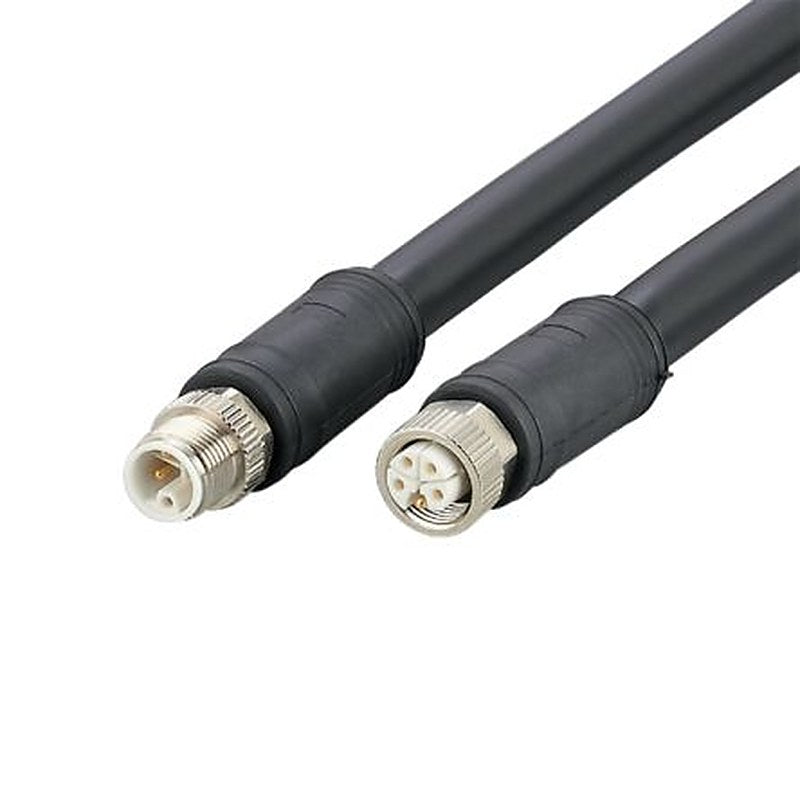 ifm electronic, 2 m 5 Core Power Cable, Black Polyurethane 90 °C