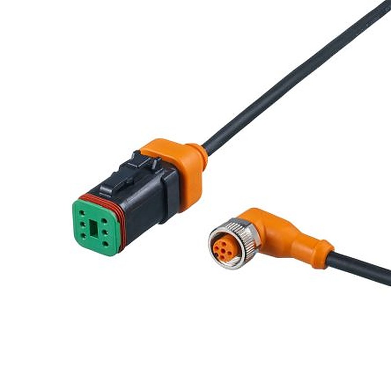 ifm electronic Female 1 way Straight to Female 1 way M12 Actuator/Sensor Cable, 2 m