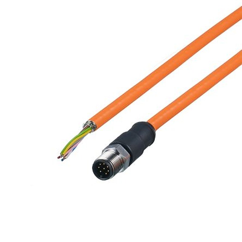 ifm electronic Male 1 way Straight to Unterminated Actuator/Sensor Cable, 10 m
