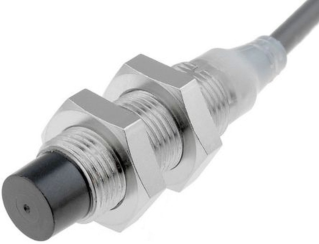 Omron E2A-S08KN04-WP-B2 2M Threaded Barrel Inductive Proximity Sensor, M8 PNP E2A 24V dc 4 mm 32 V dc 200mA