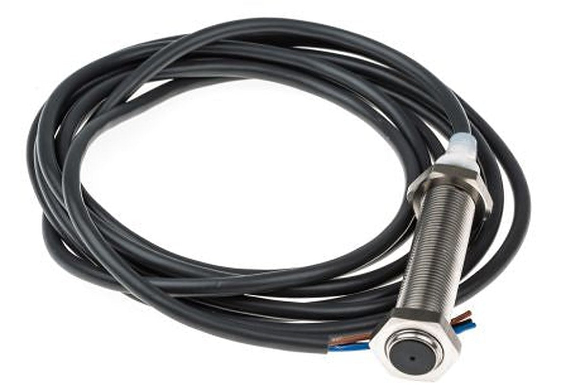 Omron E2A-S12LS04-WP-B1 2M Threaded Barrel Inductive Proximity Sensor, M12 PNP E2A 32V 30 mm 240 V ac 32 V dc 200mA