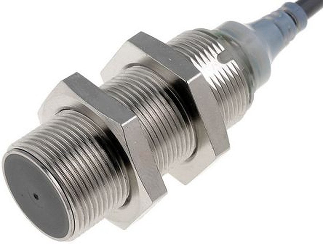 Omron E2A-S18KS08-WP-B1 5M Threaded Barrel Inductive Proximity Sensor, M18 PNP E2A-S 24V dc 8 mm 32 V dc 200mA