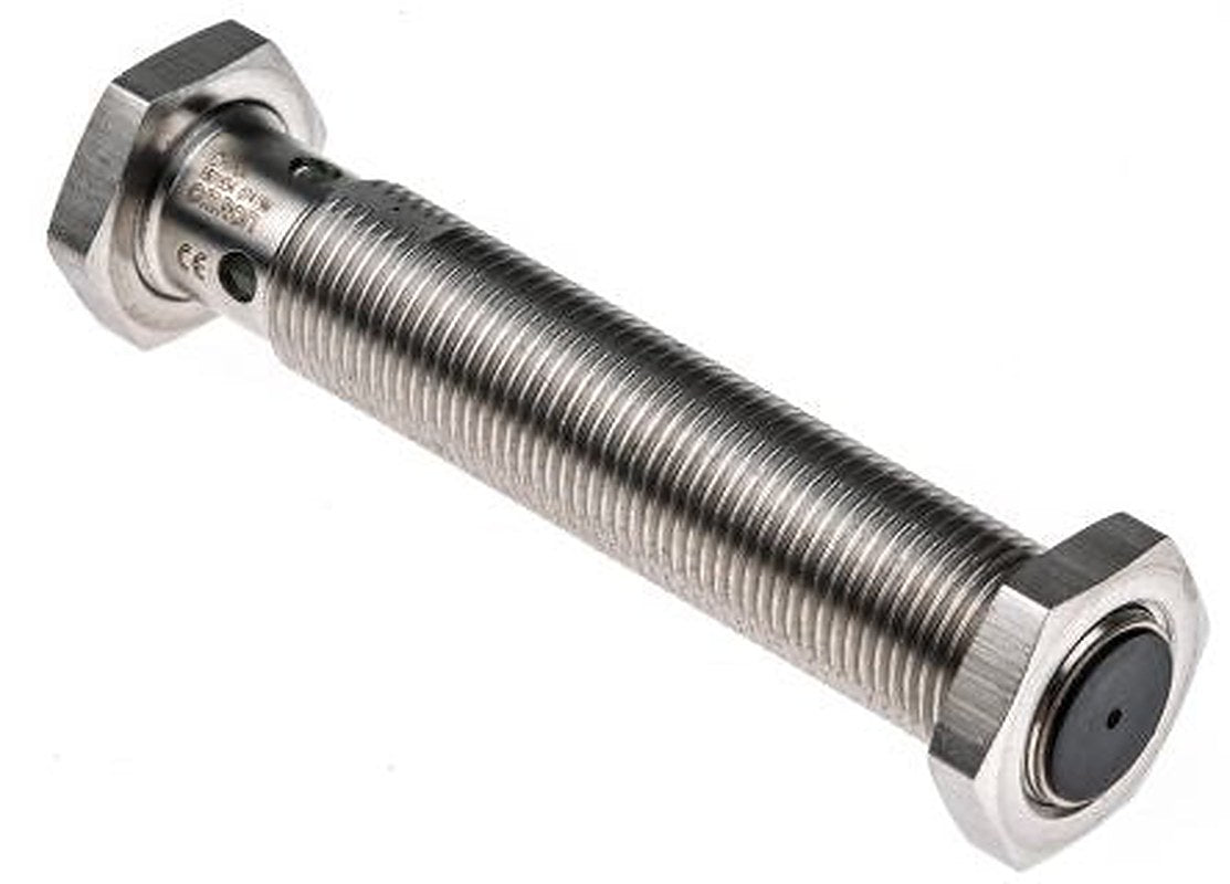 Omron E2AS12LS04M1C1 Threaded Barrel Inductive Proximity Sensor, M12 PNP E2A 32V 30 mm 240 V ac 32 V dc 200mA