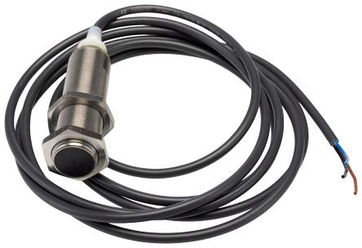 Omron E2AS18LS08WPB12M Threaded Barrel Inductive Proximity Sensor, M18 PNP E2A 32V 30 mm 240 V ac 32 V dc 200mA