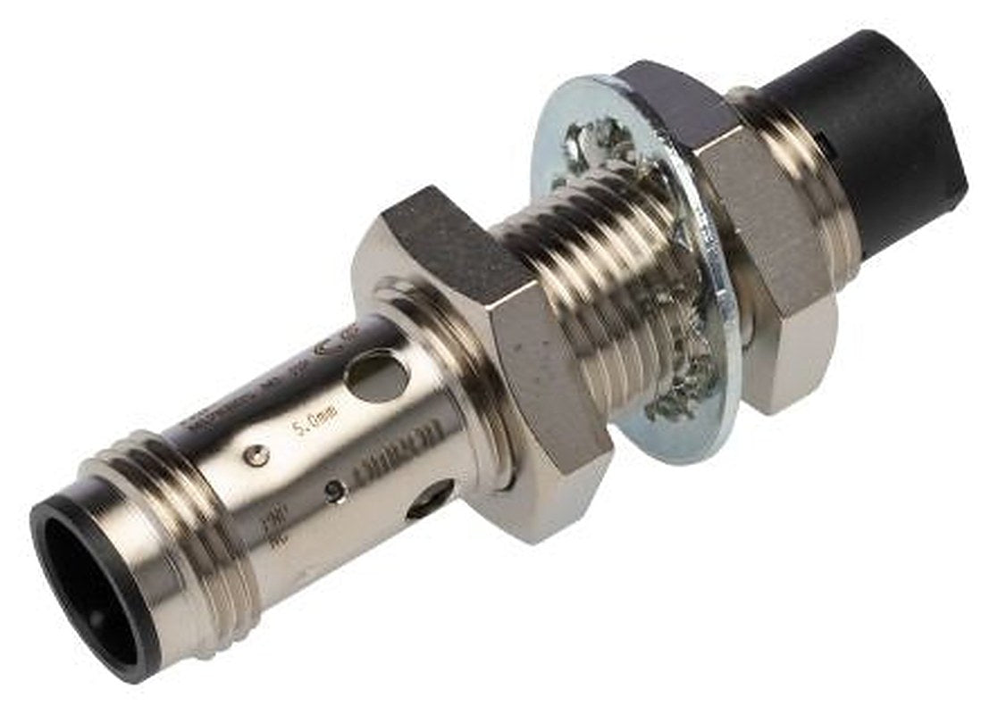 Omron E2B-M12KN05-M1-B2 Threaded Barrel Inductive Proximity Sensor, M12 PNP E2B 30V 5 mm 30 V dc 200mA