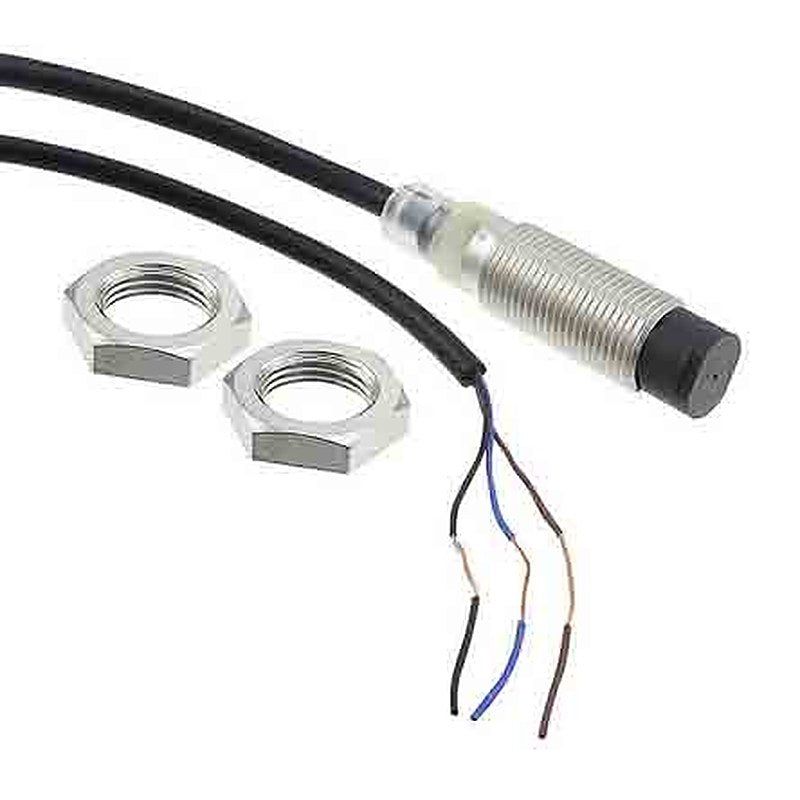 Omron E2B-M12KN05-WP-C1 2M Threaded Barrel Inductive Proximity Sensor, M12 NPN E2B 30V 5 mm 30 V dc 200mA