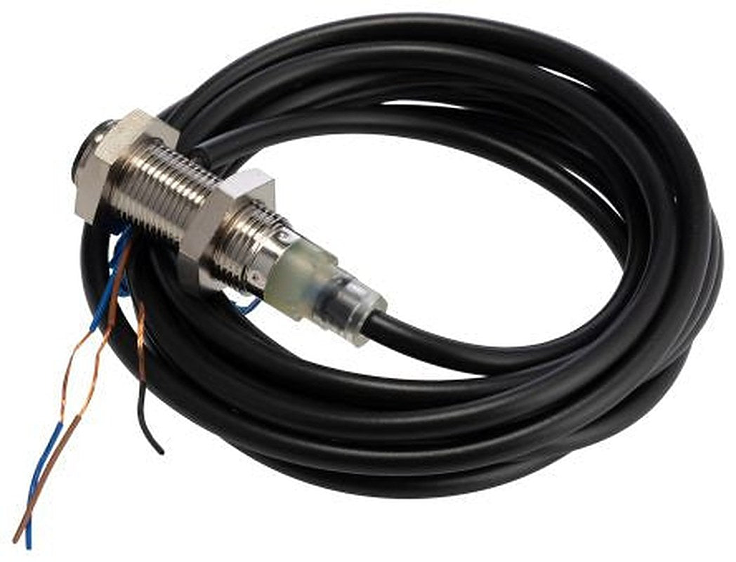 Omron E2B-M12KS04-WP-B2 2M Threaded Barrel Inductive Proximity Sensor, M12 PNP E2B 32V 30 mm 30 V dc 200mA