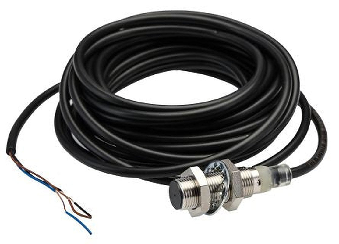 Omron E2B-M12KS04-WP-C2 5M Threaded Barrel Inductive Proximity Sensor, M12 NPN E2B 32V 30 mm 1000 V ac 30 V dc 200mA
