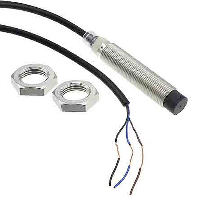 Omron E2B-M12LN08-WP-C1 2M Threaded Barrel Inductive Proximity Sensor, M12 NPN E2B 30V 8 mm 30 V dc 200mA