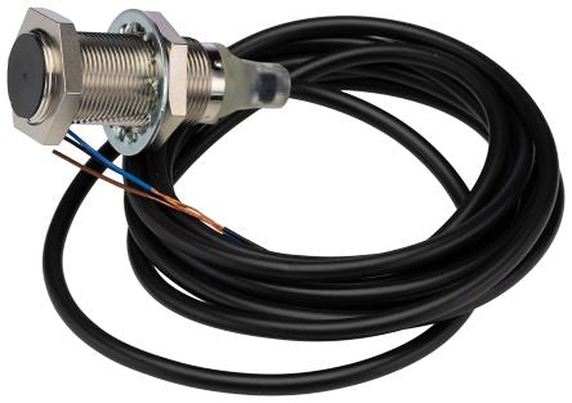 Omron E2B-M18KS08-WP-B1 2M Threaded Barrel Inductive Proximity Sensor, M18 PNP E2B 24V dc 8 mm 30 V dc 200mA