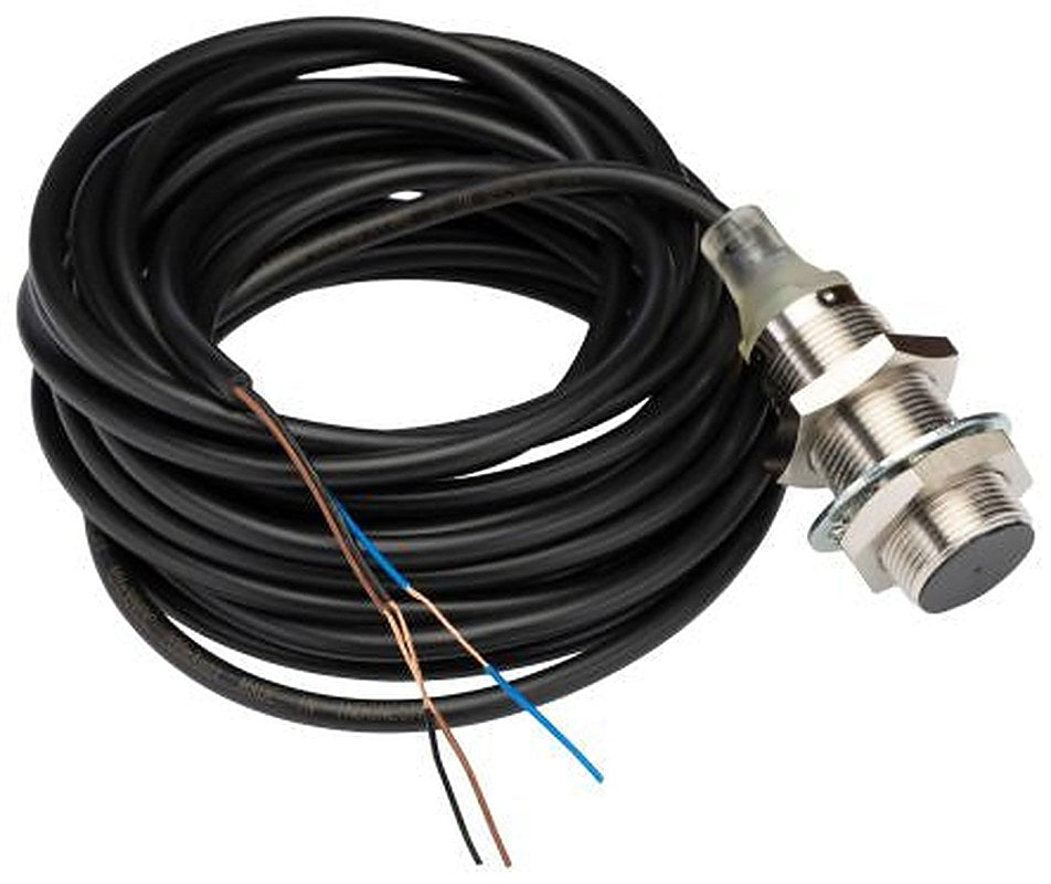 Omron E2B-M18KS08-WP-B1 5M Threaded Barrel Inductive Proximity Sensor, M18 PNP E2B 32V 30 mm 30 V dc 200mA