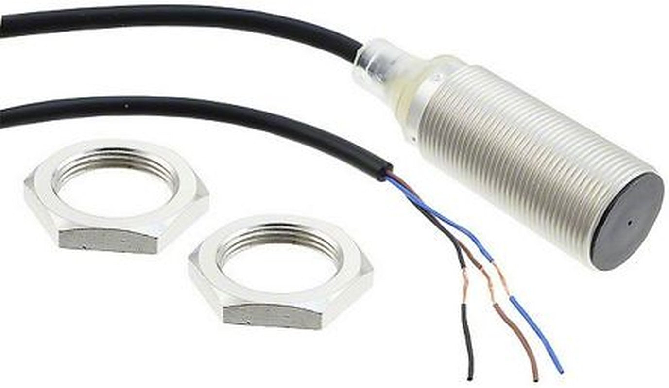 Omron E2B-M18KS08-WP-C1 2M Threaded Barrel Inductive Proximity Sensor, M18 NPN E2B 30V 8 mm 30 V dc 200mA