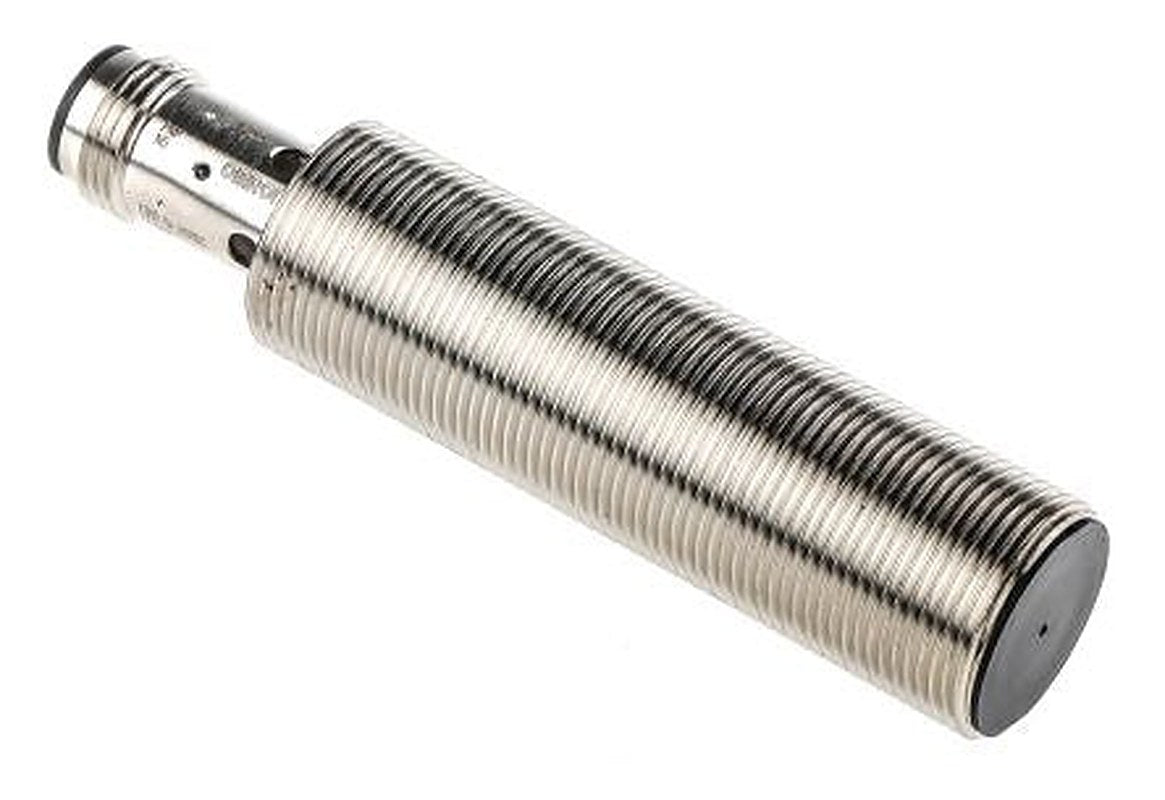 Omron E2B-M18LS08-M1-B1 Threaded Barrel Inductive Proximity Sensor, M18 PNP E2B 24V dc 8 mm 30 V dc 200mA