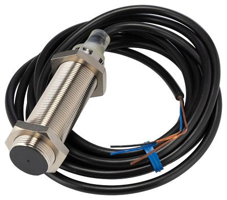 Omron E2B-M18LS08-WP-B1 2M Threaded Barrel Inductive Proximity Sensor, M18 PNP E2B 32V 30 mm 30 V dc 200mA