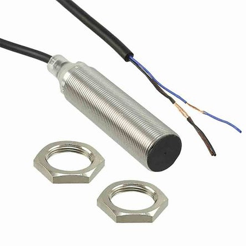 Omron E2B-M18LS08-WP-B2 2M Threaded Barrel Inductive Proximity Sensor, M18 PNP E2B 30V dc 8 mm 30 V dc 200mA