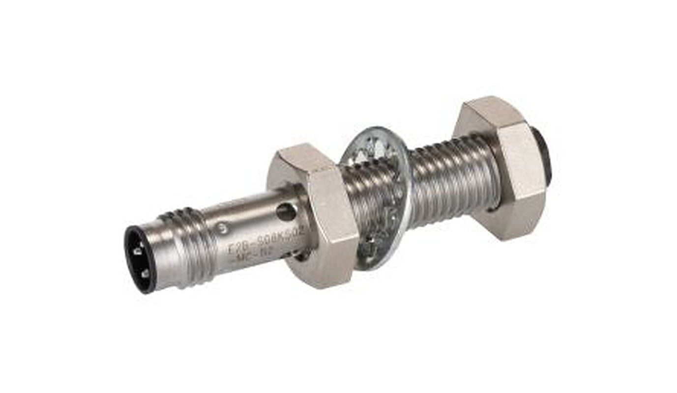 Omron E2B-S08KS02-MC-B2 Threaded Barrel Inductive Proximity Sensor, M8 PNP E2B 24V dc 2 mm 30 V dc 200mA