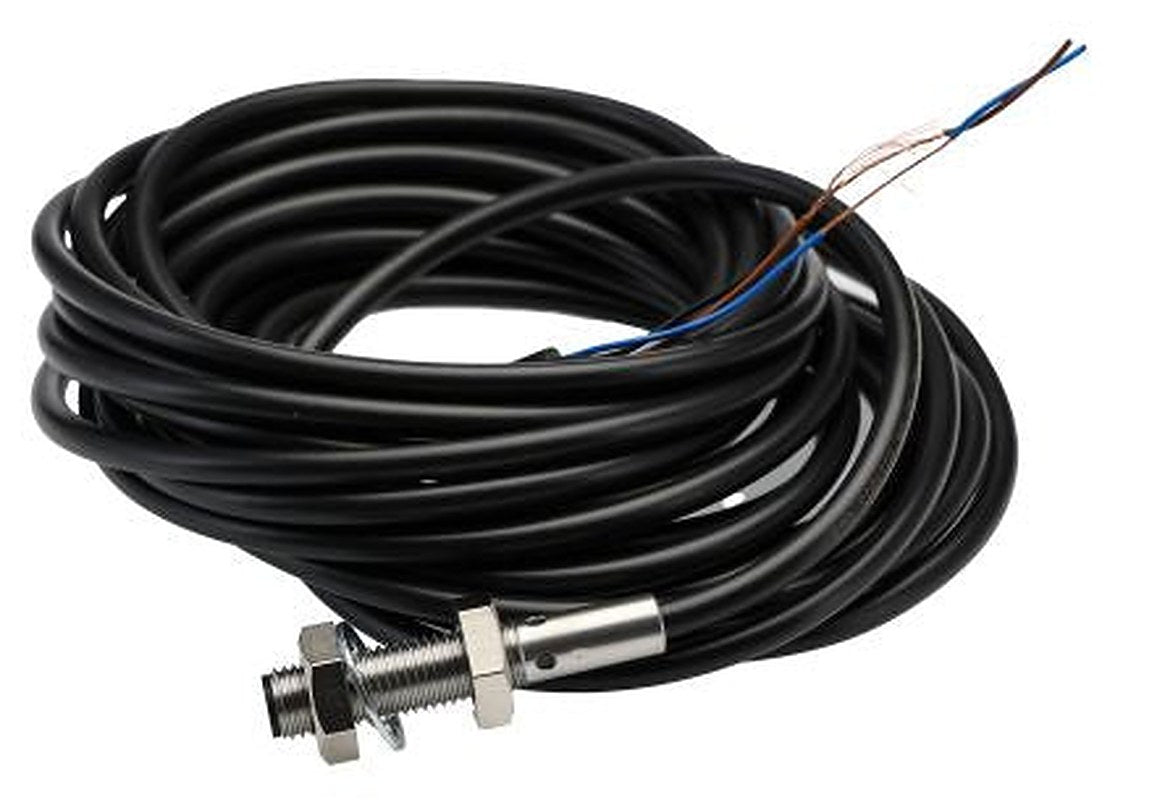 Omron E2B-S08KS02-WP-C1 5M Threaded Barrel Inductive Proximity Sensor, M8 NPN E2B 32V 30 mm 30 V dc 200mA
