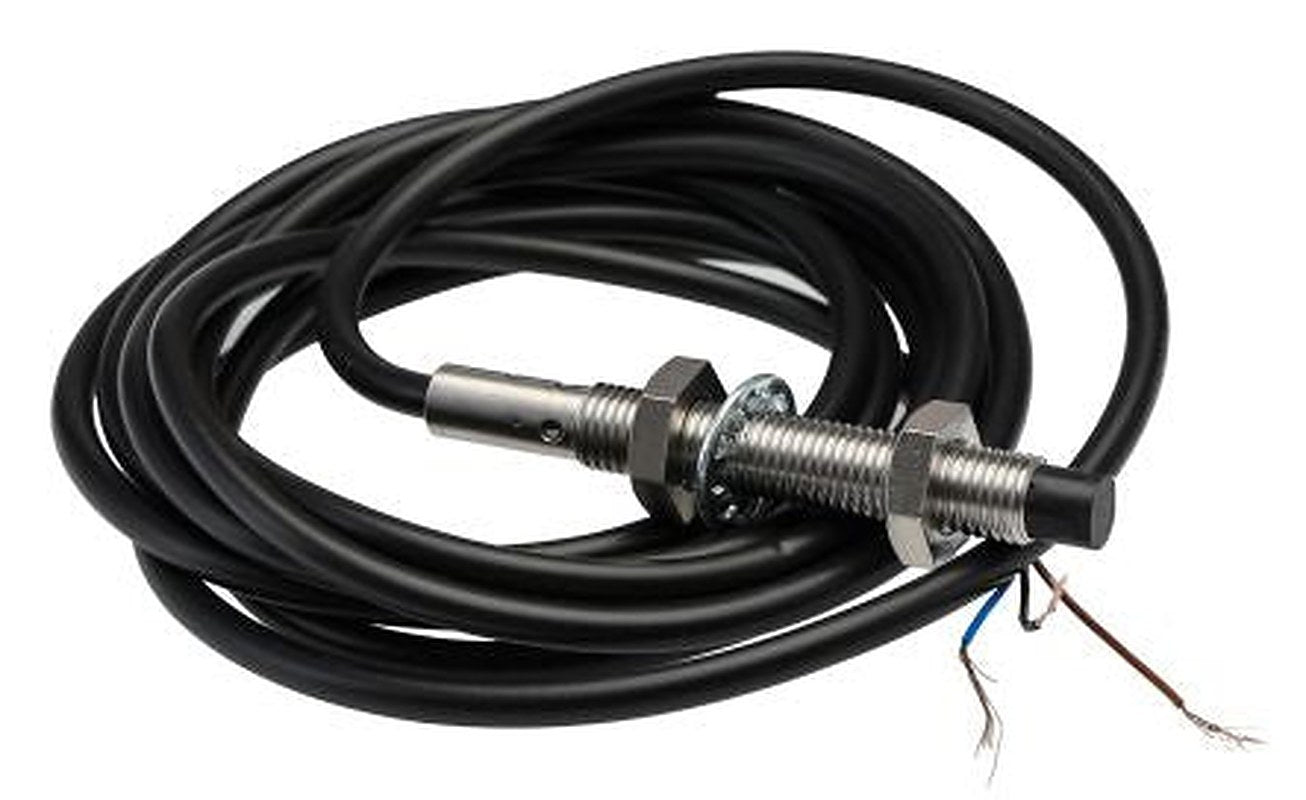 Omron E2B-S08LN04-WP-B1 2M Threaded Barrel Inductive Proximity Sensor, M8 x 1 PNP E2B 24V dc 4 mm 30 V dc 200mA